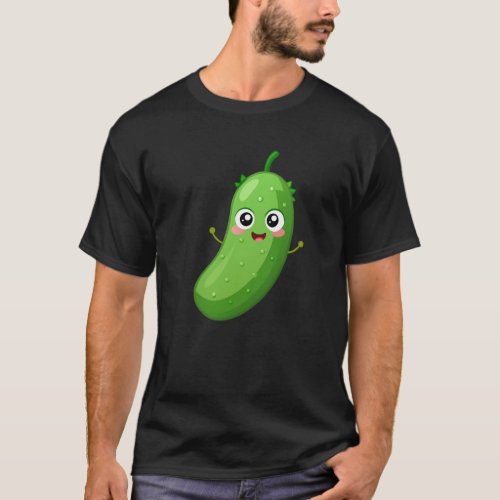 Cute Funny Cucumber T_Shirt