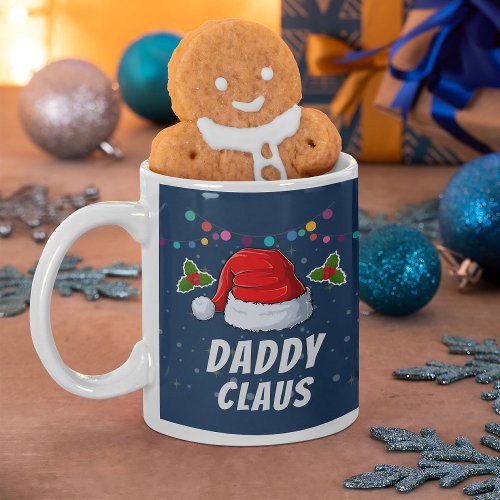 Cute Funny Custom Family Santa Hat Christmas Coffee Mug