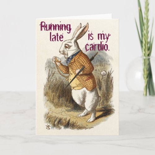 Cute Funny CUSTOMIZABLE Blank White Rabbit Card