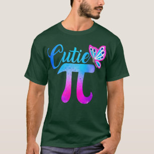 Cute  Funny Cutie Pi Math Pie Butterfly Math Pun  T-Shirt