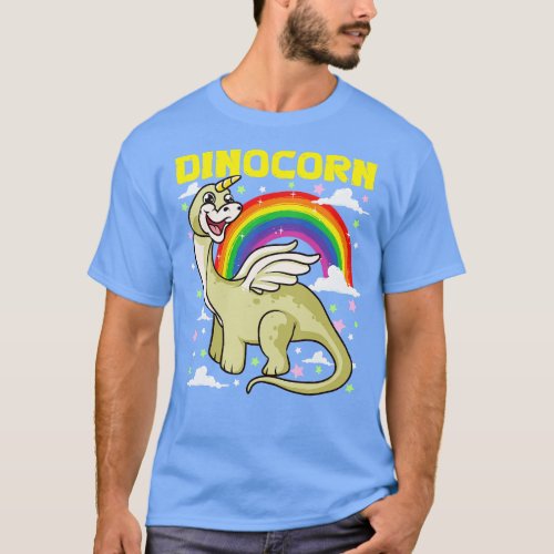 Cute Funny Dinocorn Dinosaur Unicorn T_Shirt