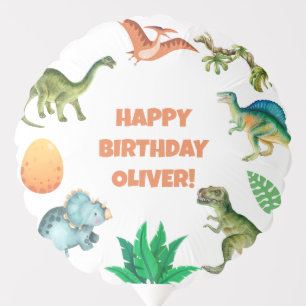 Cute Funny Dinosaur Birthday Party Balloons