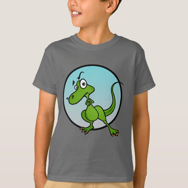 CUTE FUNNY DINOSAUR GRAPHIC T-SHIRT (Front)