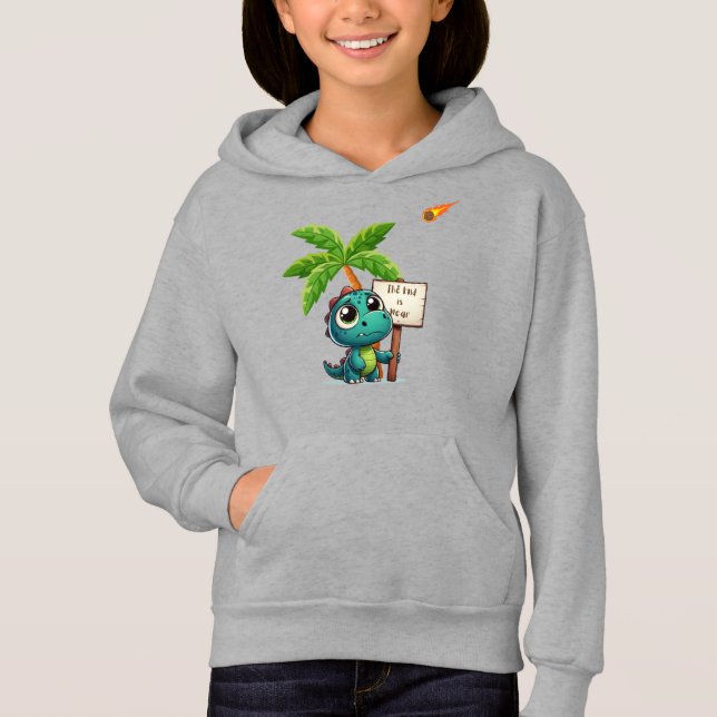 cute, funny dinosaur hoodie (Front)