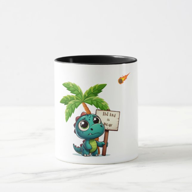 cute, funny dinosaur mug (Center)