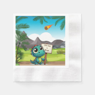 cute, funny dinosaur napkins