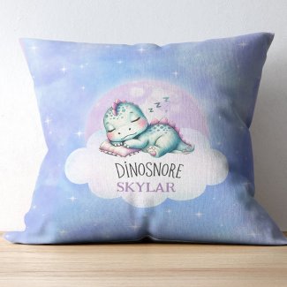 Cute Funny 'Dinosnore' Personalized Name Kids