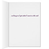 Cute Funny Diva Spoiled Brat Cartoon Girl Cards (Inside (Right))
