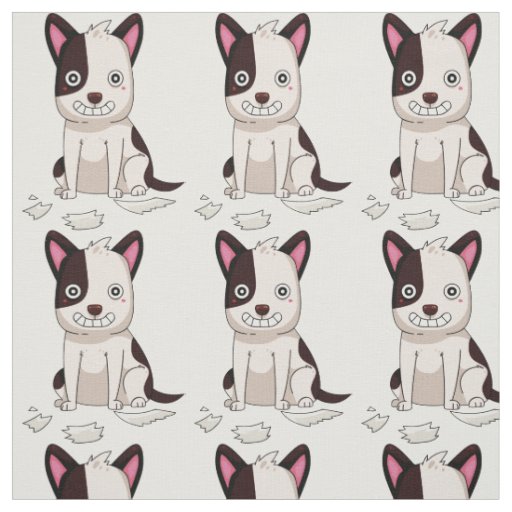 Cute  & Funny Dog custom color fabric