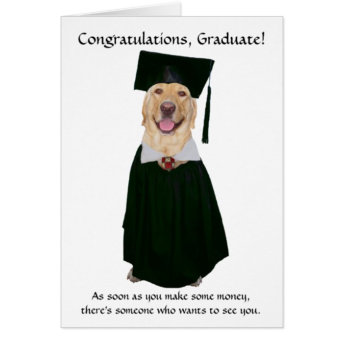 Cute/Funny Dog Graduation Greeting Cards