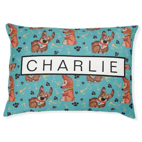 Cute Funny Dog Personalized Pet Bed