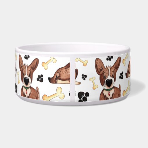 Cute Funny Dog Personalized Pet Bowl | Zazzle