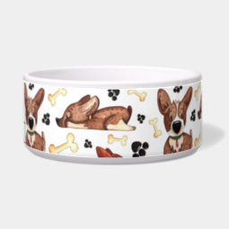 Cute Funny Dog Personalized Pet Bowl | Zazzle