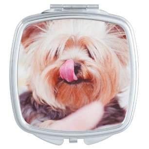 Cute & Funny Dog pocket mirror For Makeup