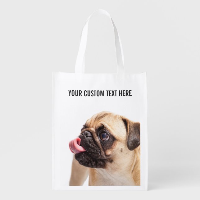 Cute & Funny Dogs custom reusable bag (Front)