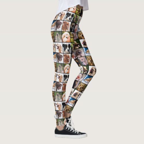 Cute  Funny Dogs Photo Collage leggings