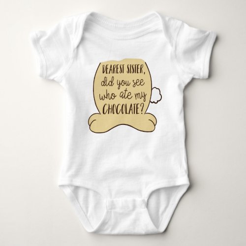 Cute Funny Easter Bunny Quote Humorous Sister Baby Bodysuit