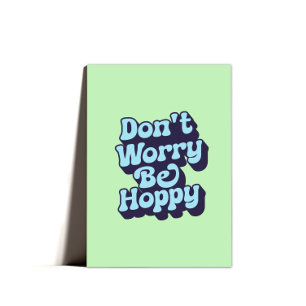 Cute Funny Easter Hoppy Bunny Folded Card
