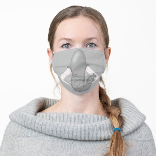 Cute Funny Elephant Face Cartoon Style for Kids Adult Cloth Face Mask