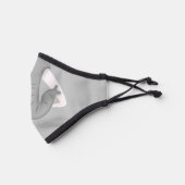 Cute Funny Elephant Face Cartoon Style Kids Premium Face Mask (Left)