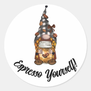 Cute funny Expresso coffee sticker