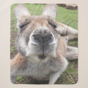 Cute Funny Face Kangaroo Kawaii Animal Australia Sherpa Blanket