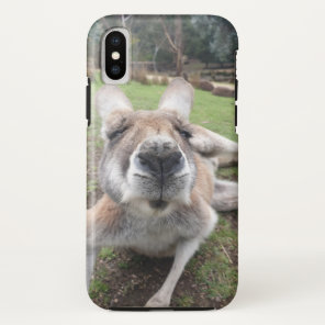 Cute Funny Face Kangaroo Kawaii Animal Photo iPhone X Case