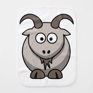 Cute Funny Farm Yard Goat Baby Burp Cloth