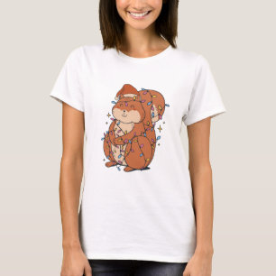 Cute Funny Festive Christmas Squirrel T-Shirt