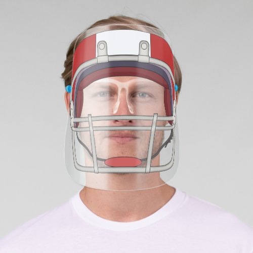 Cute Funny Football Helmet Sport Enthusiasts Face Shield