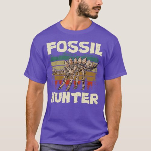 Cute Funny Fossil Hunter Paleontology Dinosaur T_Shirt