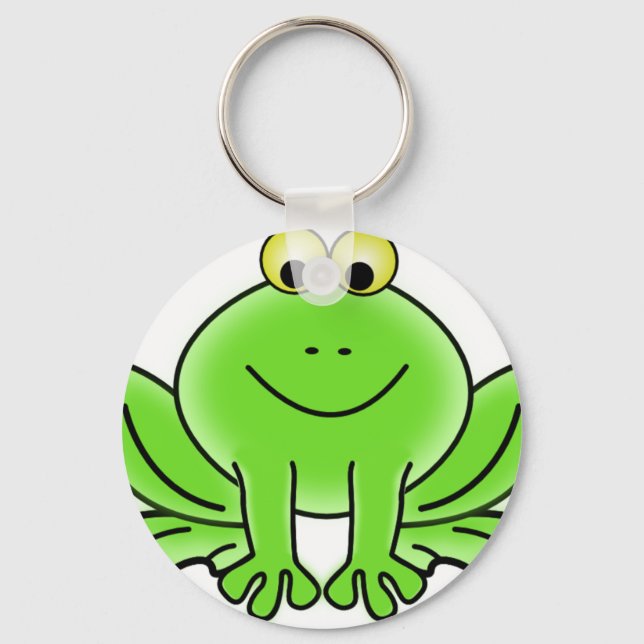 Cute Funny Frog Keychain (Front)