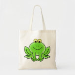 Cute Funny Frog Tote Bag at Zazzle