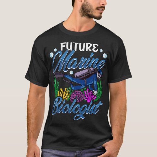 Cute Funny Future Marine Biologist Biology 1 T_Shirt