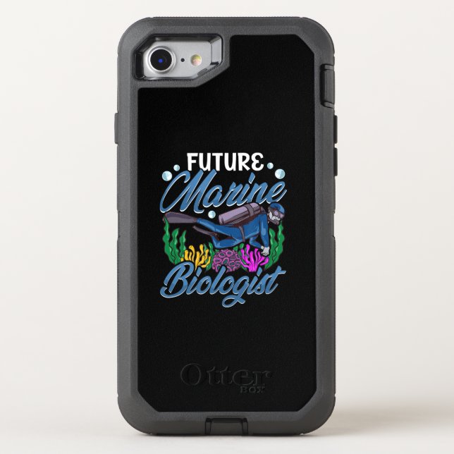 Cute & Funny Future Marine Biologist Biology Otterbox iPhone Case (Back)