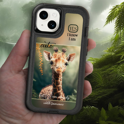 Cute Funny Giraffe OtterBox iPhone 14 Case