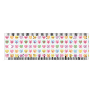 Cute funny girly custom conversation candy hearts ruler