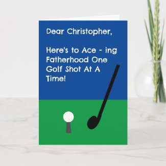 Cute Funny Golfing Blue First Father's day