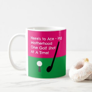 Cute Funny Golfing Pink First Mother's day