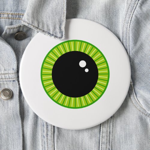 Cute Funny Green Eyeball Button
