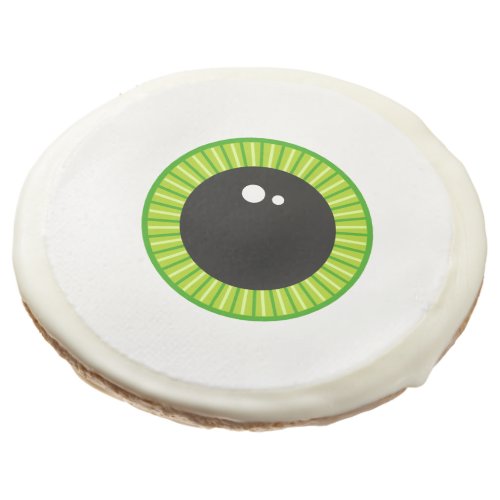 Cute Funny Green Eyeball Sugar Cookie