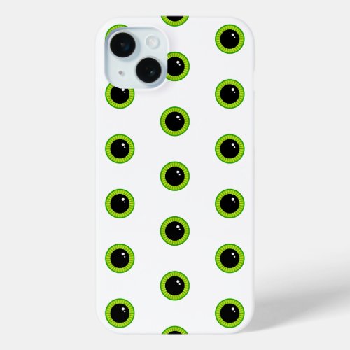 Cute Funny Green Eyes iPhone 15 Plus Case