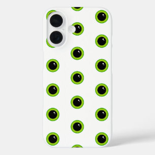 Cute Funny Green Eyes iPhone 16 Case