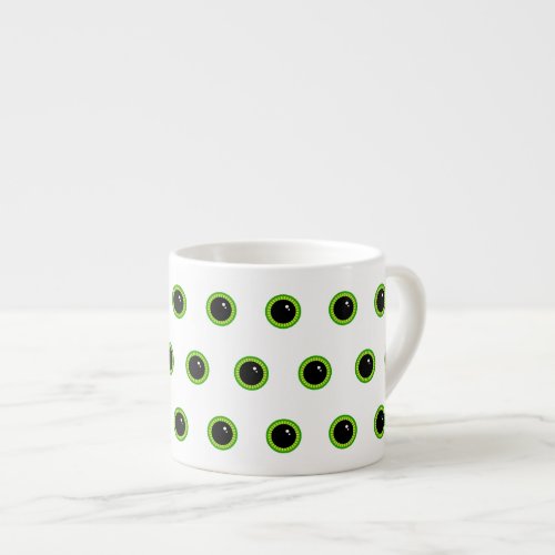 Cute Funny Green Eyes Espresso Cup