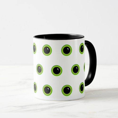 Cute Funny Green Eyes Mug