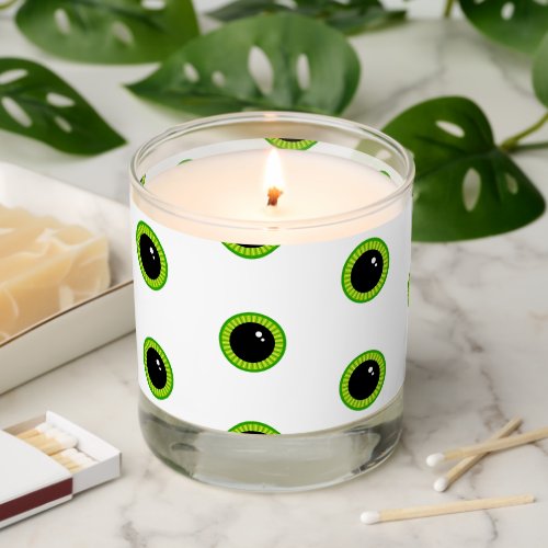 Cute Funny Green Eyes Scented Candle