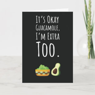 Cute Funny Guacamole Cards Guac Humor Avocado 