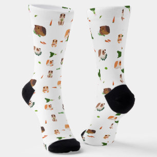 Cute Funny Guinea Pigs Pet Pattern Socks