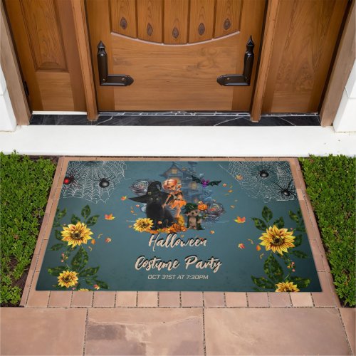 Cute funny halloween design doormat