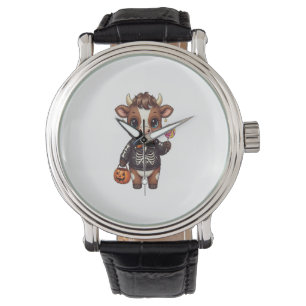Cute Funny Halloween Highland Cow Watch